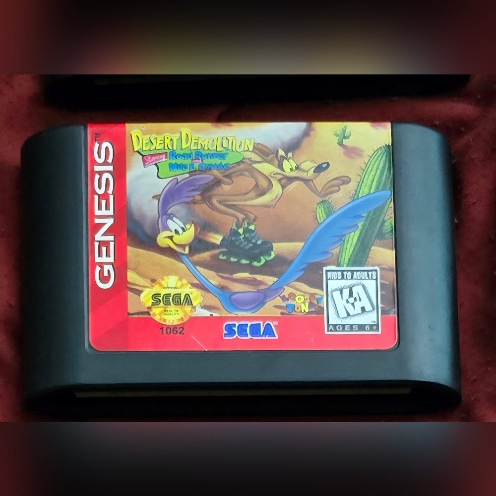 SEGA Genesis LOONEY TUNES Desert Demolition Game Cartridge